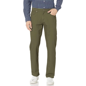 Relaxed-Fit 5-Pocket Stretch Twill Pant (Olive)