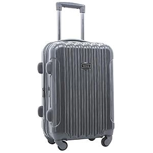 20" kensie Women's Alma Hardside Expandable Spinner Carry-On Luggage (Gun Metal)