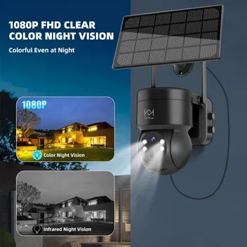 Kepeak 1080p Outdoor PTZ Solar Security Camera