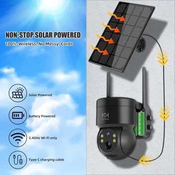 Kepeak 1080p Outdoor PTZ Solar Security Camera