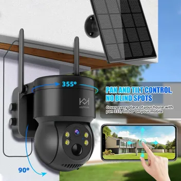 Kepeak 1080p Outdoor PTZ Solar Security Camera