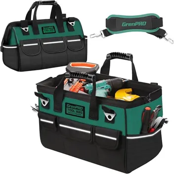 Grenpro 14" Large Heavy Duty Tool Bag With Wide Mouth