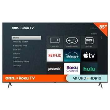 onn. 85" 4K HDR Roku Smart TV (100150805) with 2-Year Warranty