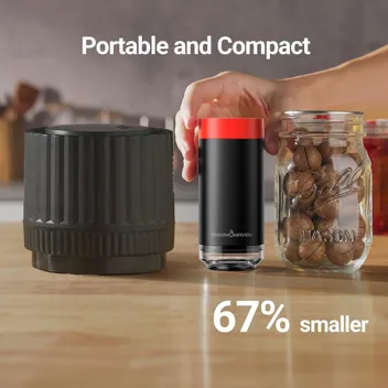 4-in-1 Mason Jar Vacuum Sealer Kit with 10x Reusable Lids