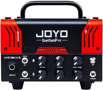 JOYO Jackman II BanTamp XL Series Mini Amp Head 20 Watt Preamp 2 Channel Hybrid Tube Guitar Amplifier with Bluetooth (Red)