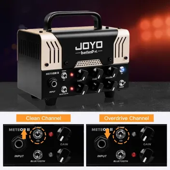 JOYO Jackman II BanTamp XL Series Mini Amp Head 20 Watt Preamp 2 Channel Hybrid Tube Guitar Amplifier with Bluetooth (Red)