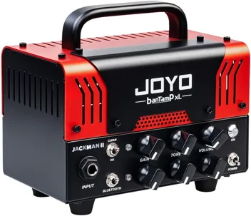 JOYO Jackman II BanTamp XL Series Mini Amp Head 20 Watt Preamp 2 Channel Hybrid Tube Guitar Amplifier with Bluetooth (Red)