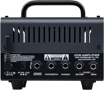 JOYO Jackman II BanTamp XL Series Mini Amp Head 20 Watt Preamp 2 Channel Hybrid Tube Guitar Amplifier with Bluetooth (Red)