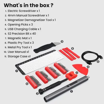 52-in-1 Cordless Electric Mini Screwdriver Set