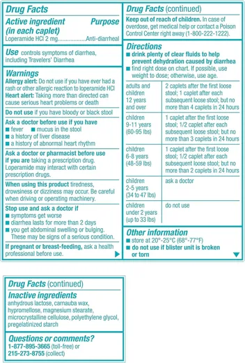 [S&S]: 24-Count Imodium A-D Anti-Diarrheal Caplets with 2mg of Loperamide Hydrochloride