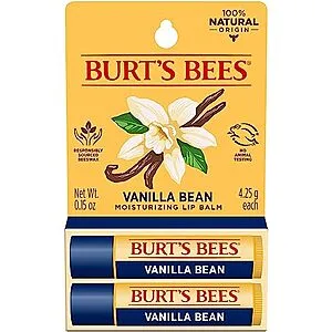 [S&S]: 2-Count Bees 100% Natural Moisturizing Lip Balm (Vanilla Bean)