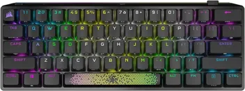 K70 Pro Mini Wireless RGB 60% Mechanical Gaming Keyboard w/ PBT Double-Shot Keycaps (Red Switches, White)