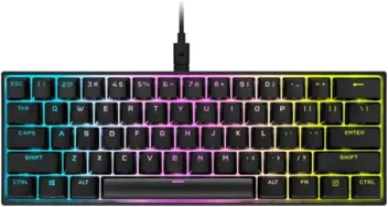 K70 Pro Mini Wireless RGB 60% Mechanical Gaming Keyboard w/ PBT Double-Shot Keycaps (Red Switches, White)