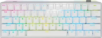 K70 Pro Mini Wireless RGB 60% Mechanical Gaming Keyboard w/ PBT Double-Shot Keycaps (Red Switches, White)