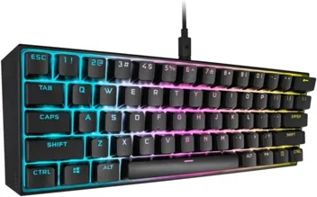 K70 Pro Mini Wireless RGB 60% Mechanical Gaming Keyboard w/ PBT Double-Shot Keycaps (Red Switches, White)