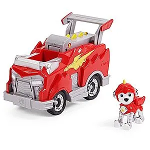 Paw Patrol, Rescue Knights Marshall Transforming Toy Car with Collectible Action Figure