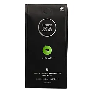 10-Oz Kicking Horse Whole Bean Organic Coffee (Dark Roast)