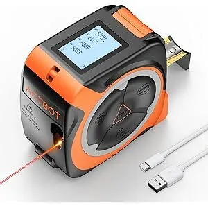 Actbot ‎AS-A6 2-in-1 Digital Laser Tape Measure & Manual 16ft Tape Measure
