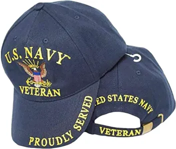 Veterans Day United States Navy Veteran Proudly Served Blue Hat Cap USN