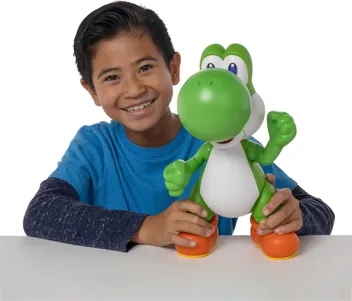 12" Super Mario Let's Go, Yoshi! Interactive Figure w/ Sounds & Music