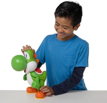 12" Super Mario Let's Go, Yoshi! Interactive Figure w/ Sounds & Music