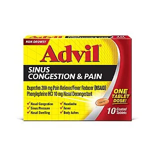 10-Count Sinus Congestion & Pain Relief