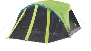 10' x 9' Coleman 6 Person Carlsbad Dark Room Dome Camping Tent w/ Screened Porch (Green/Black)