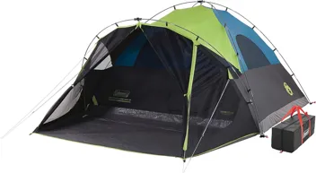 10' x 9' Coleman 6 Person Carlsbad Dark Room Dome Camping Tent w/ Screened Porch (Green/Black)