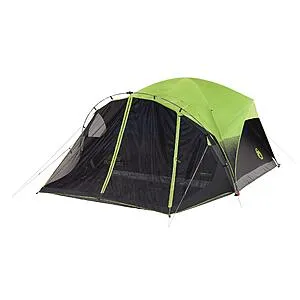 10' x 9' Coleman 6 Person Carlsbad Dark Room Dome Camping Tent w/ Screened Porch (Green/Black)