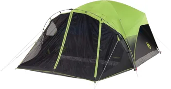 10' x 9' Coleman 6 Person Carlsbad Dark Room Dome Camping Tent w/ Screened Porch (Green/Black)