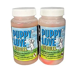 4-Oz Puppy Love Bubbles, Peanut Butter & Bacon Scented Bubbles