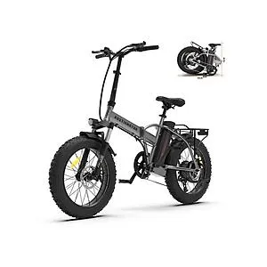 AOSTIRMOTOR A30 750W Folding Electric Bike 20" Fat Tire 48V 13AH Battery