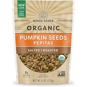 6oz Roasted & Salted Organic Pumpkin Seeds (Pepitas)