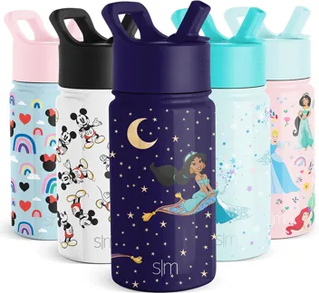 Wish Kids Water Bottle with Straw Lid for 14oz