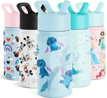 Wish Kids Water Bottle with Straw Lid for 14oz