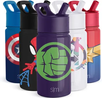 Wish Kids Water Bottle with Straw Lid for 14oz