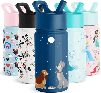 Wish Kids Water Bottle with Straw Lid for 14oz