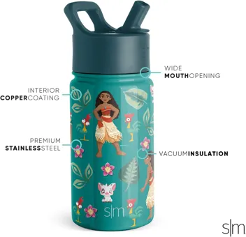 Wish Kids Water Bottle with Straw Lid for 14oz