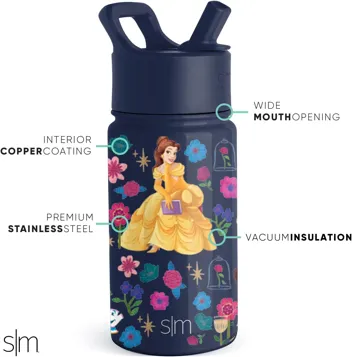 Wish Kids Water Bottle with Straw Lid for 14oz