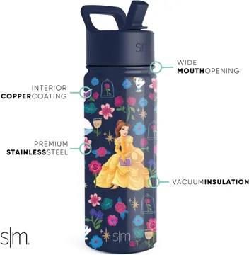 Wish Kids Water Bottle with Straw Lid for 14oz