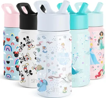 Wish Kids Water Bottle with Straw Lid for 14oz