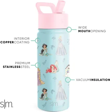 Wish Kids Water Bottle with Straw Lid for 14oz