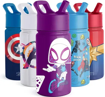 Wish Kids Water Bottle with Straw Lid for 14oz