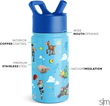 Wish Kids Water Bottle with Straw Lid for 14oz