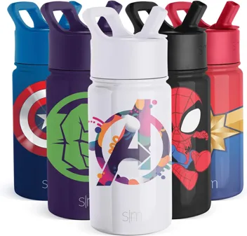 Wish Kids Water Bottle with Straw Lid for 14oz