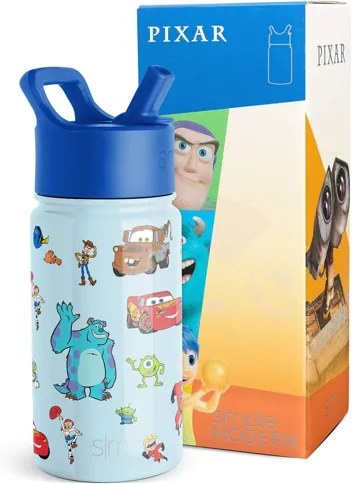 Wish Kids Water Bottle with Straw Lid for 14oz