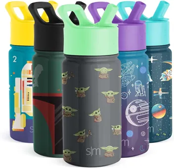 Wish Kids Water Bottle with Straw Lid for 14oz