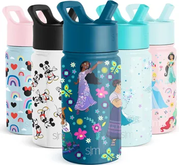 Wish Kids Water Bottle with Straw Lid for 14oz