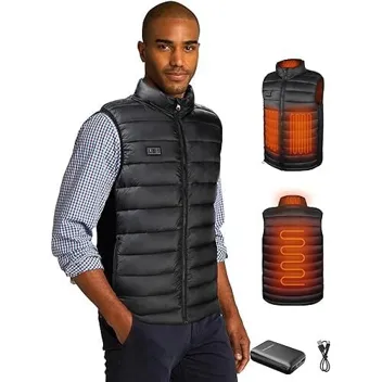 Loowoko Heated Vest with 10000mAh Power Bank