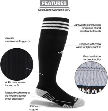 Copa Zone Cushion 4 Soccer Socks